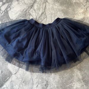 Like New! Elegant Navy Tulle Kids Skirt size 4